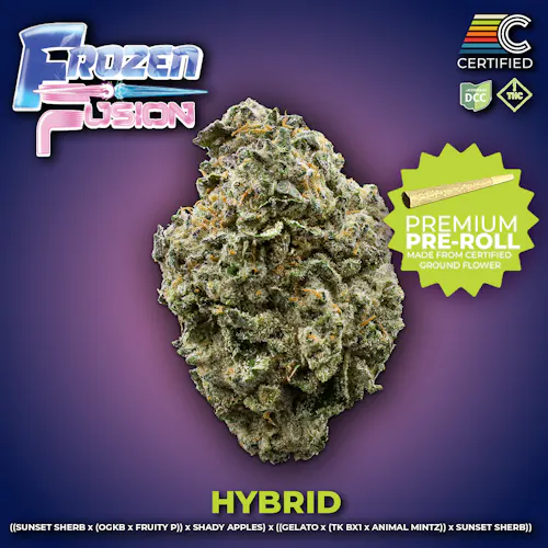 Certified Cultivators | Frozen Fusion Pre-Roll (SSU) | 1g | Hybrid-active