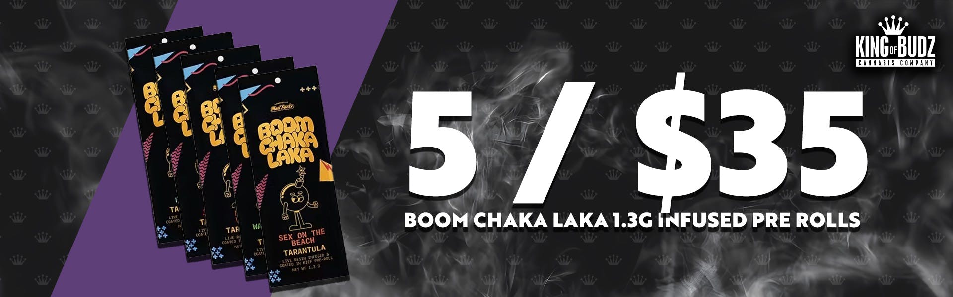 Boom Chaka Laka 1.3g Tarantulas 5/$35