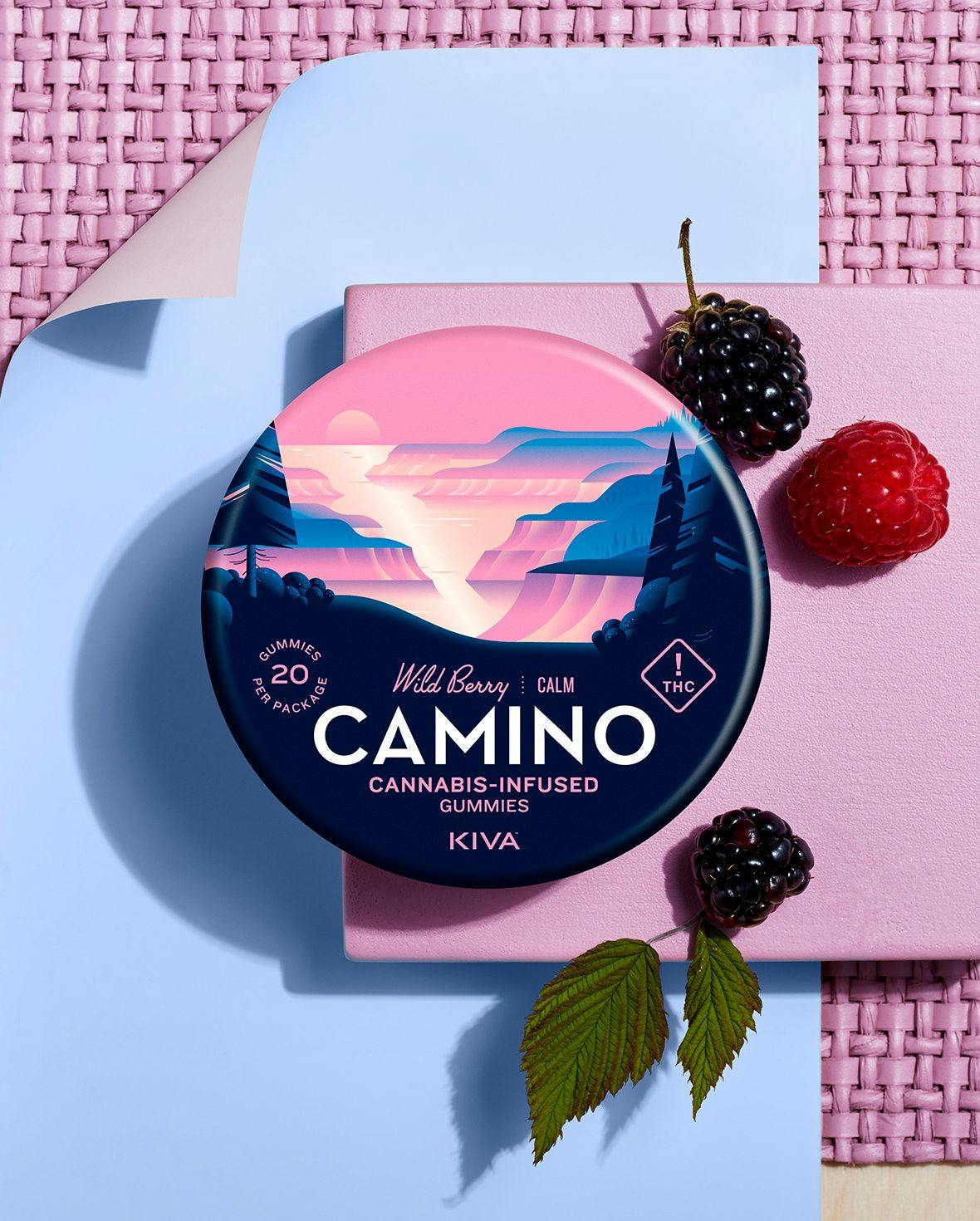 Kiva - Camino Gummies 20pk - Wild Berry (I) (100mg)