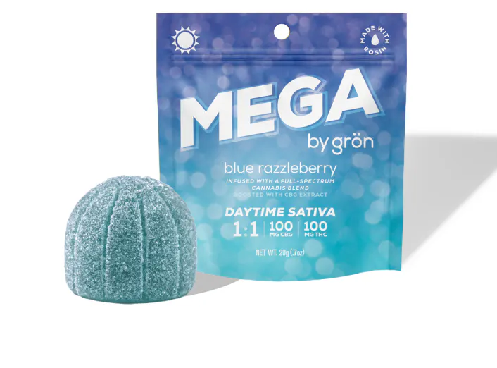 MEGA - Blue Razzleberry 1:1 CBG / THC - Daytime Sativa | NOXX E