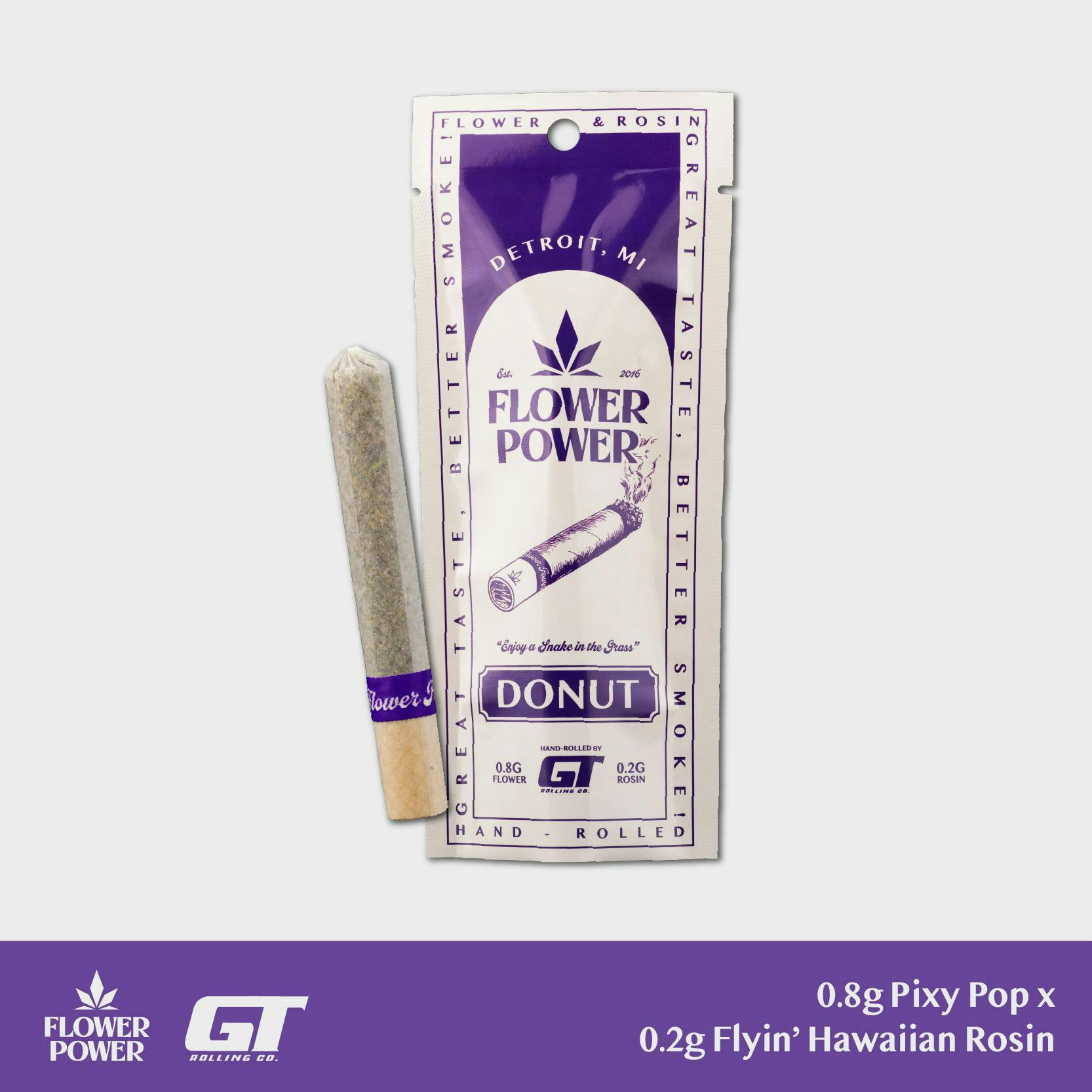 Flower Power FLOWER POWER | PIXY POP x FLYIN HAWAIIAN | DONUT HYBRID — PRE_ROLLS