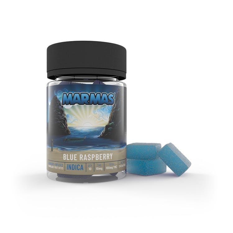 Marmas: Indica Blue Raspberry - 10pk 100mg
