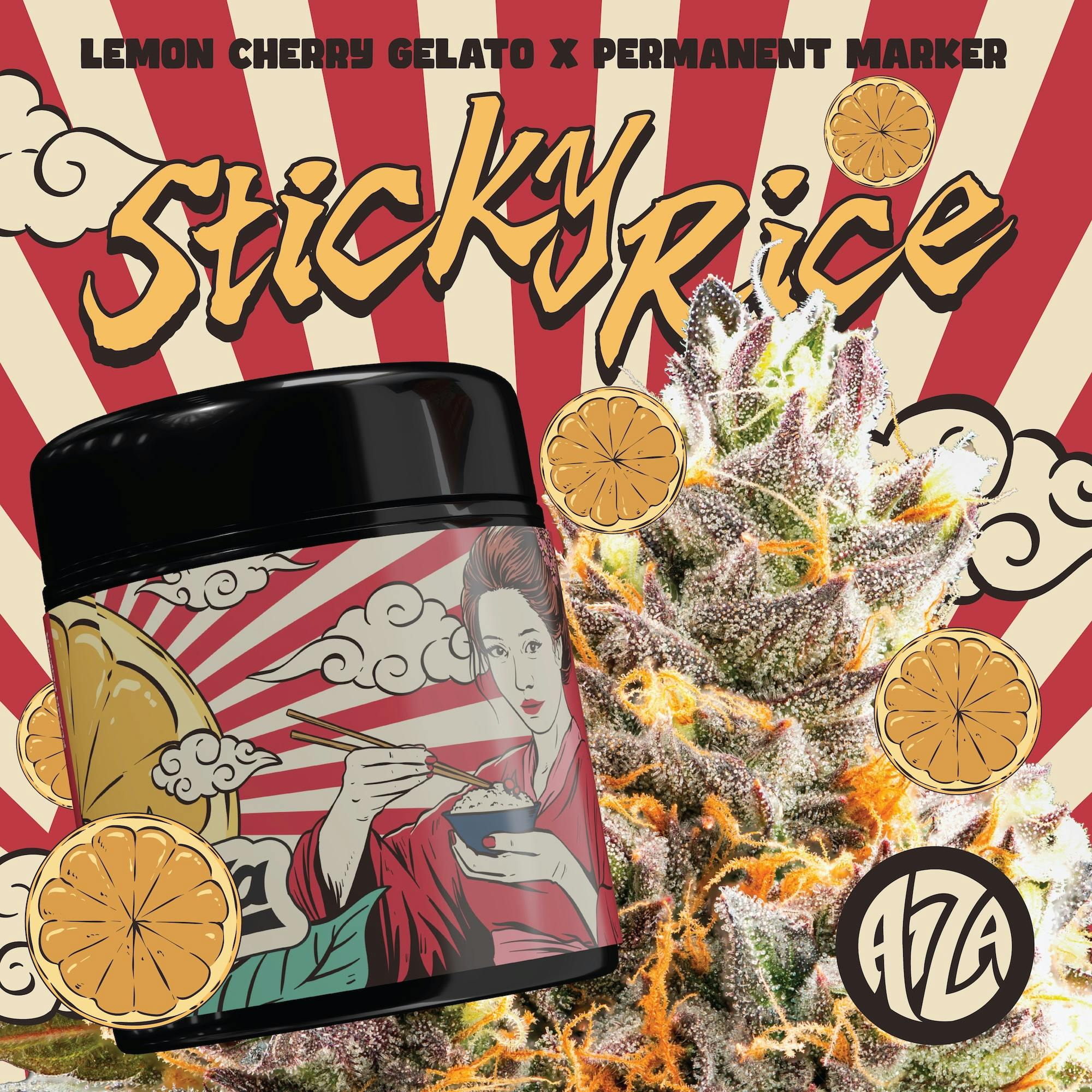 A1Za - 14g Prepack Jar - Sticky Rice