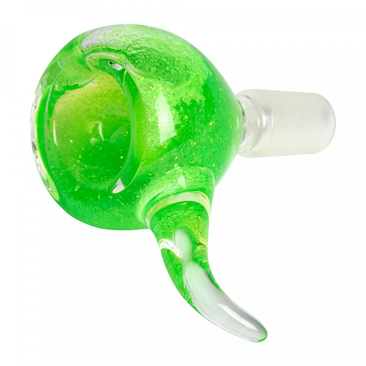 Red Eye Glass - Green Sparkle Bowl Piece - 14mmRed Eye Glass4th of July Weekend! Spend $550 get $105 Off+6