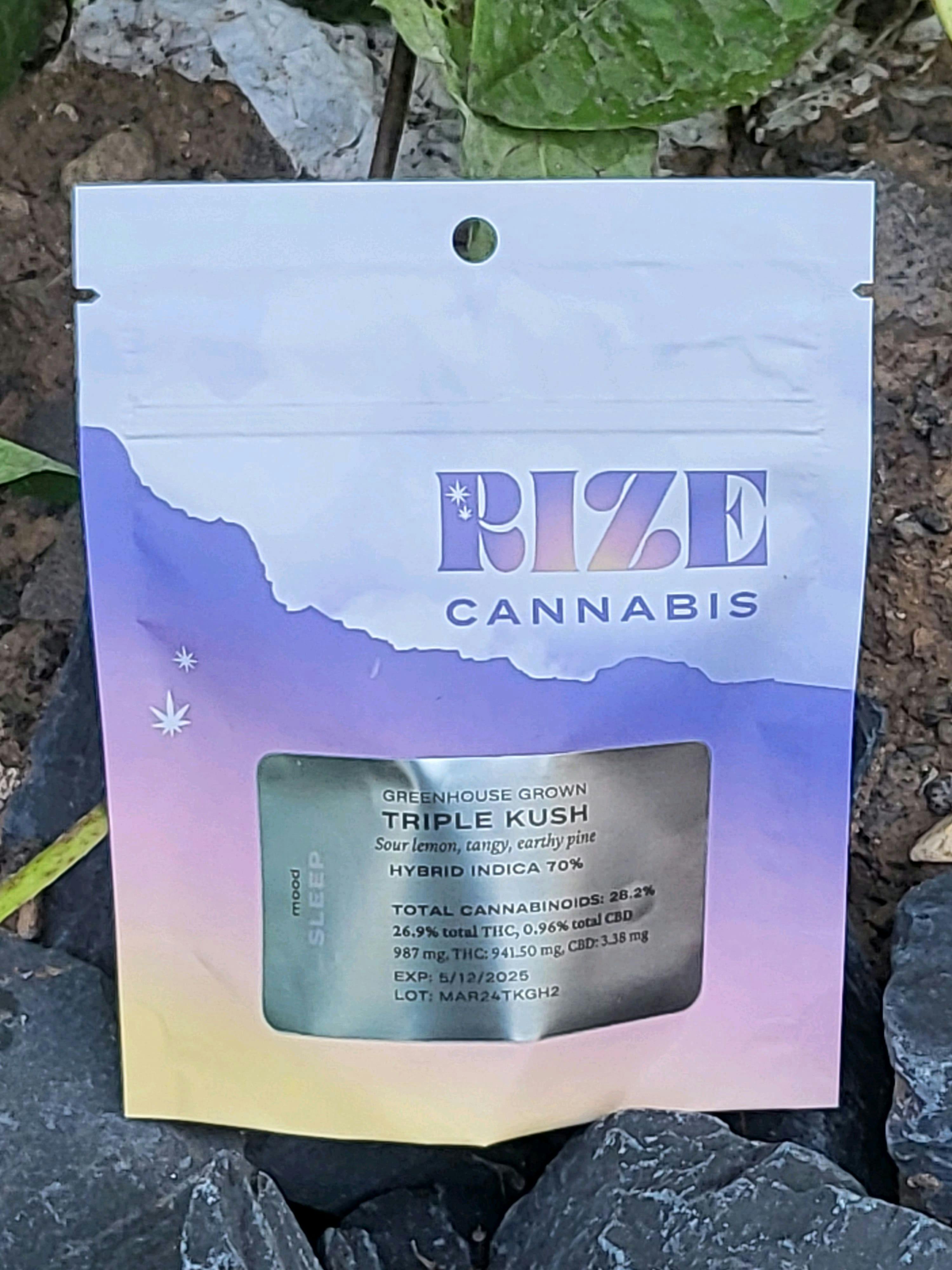 Triple Kush • 3.5g by Rize Cannabis | Buy Online | Treehouse
