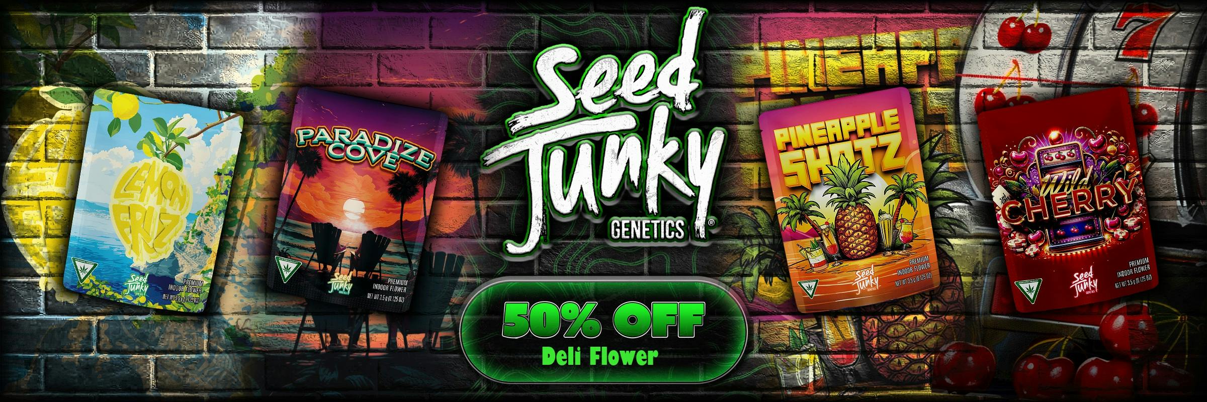 seed junky deli 50% off