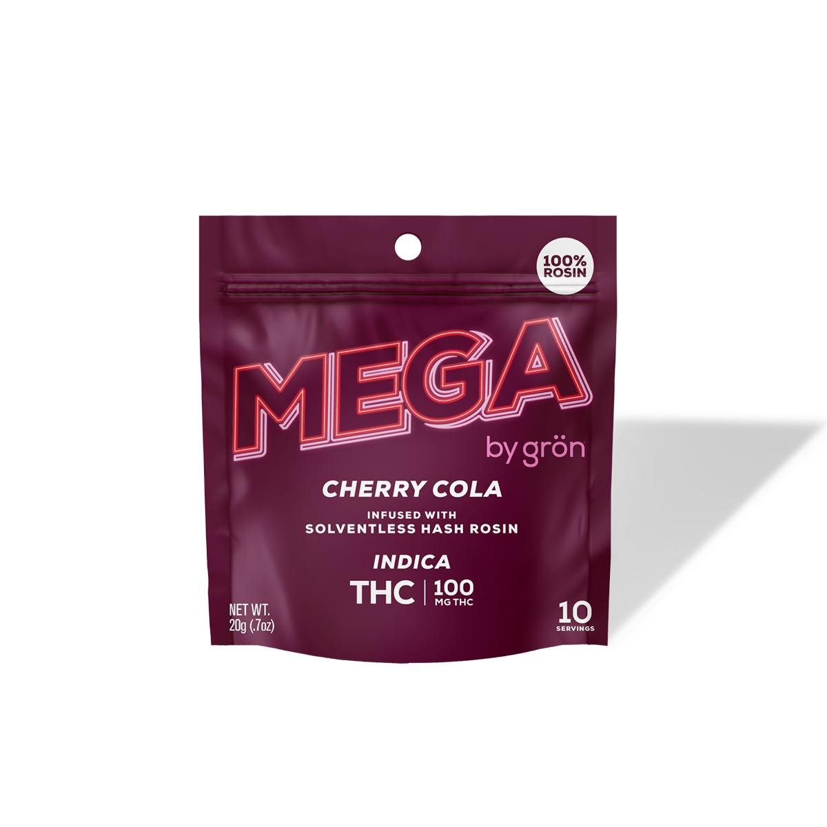 Mega | Cherry Cola | Mega Rosin Gummies | 100mg