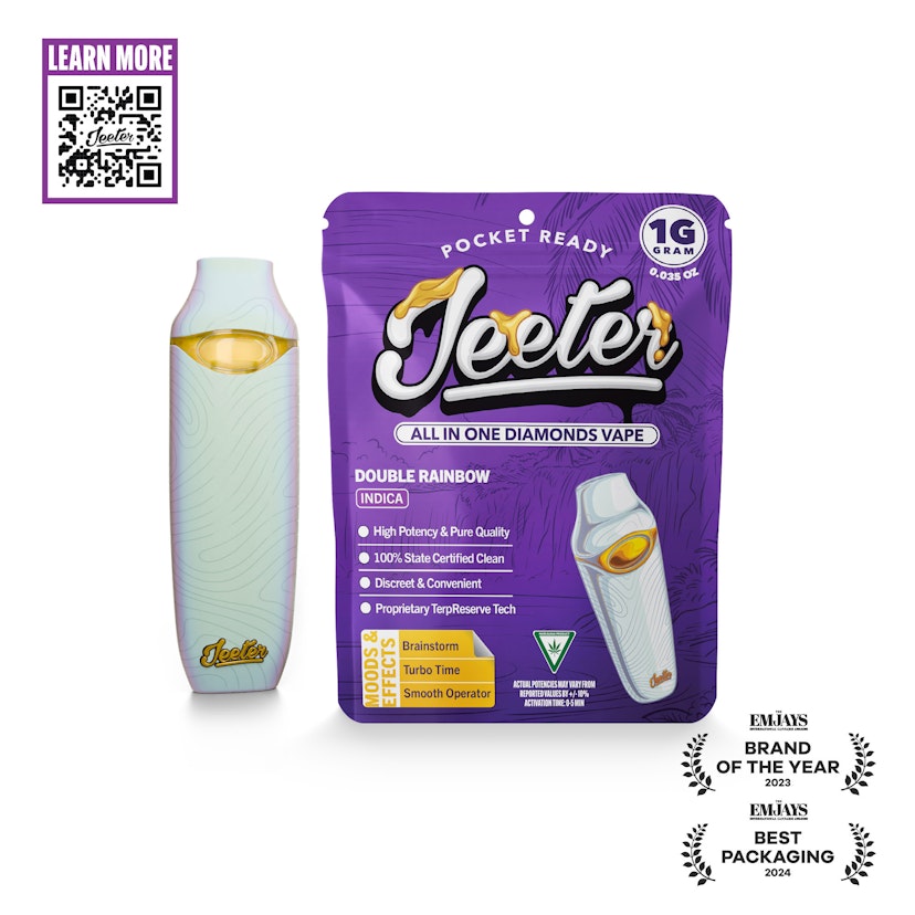 Jeeter 1g Liquid Diamond Disposable Double Rainbow