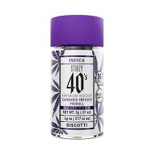 Stiiizy - Infused Preroll 40s 4pk - Biscotti (I) (2.0g)