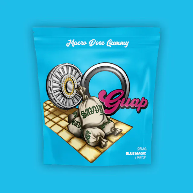 Savvy Guap Gummy Blue Magic 25mg (hybrid, gummies, 2.8g)