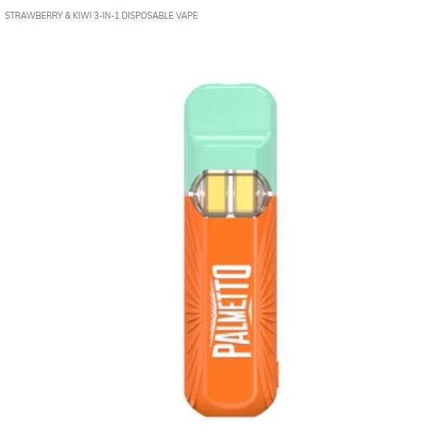 Strawberry & Kiwi 3-in-1 Disposable Vape | 1g