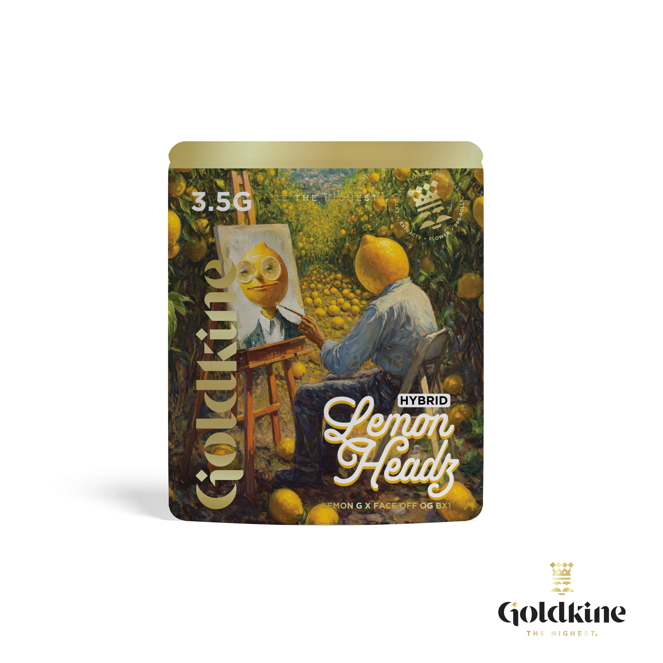 Goldkine | Lemon Headz | Flower | 3.5g | NOBO - Muskegon