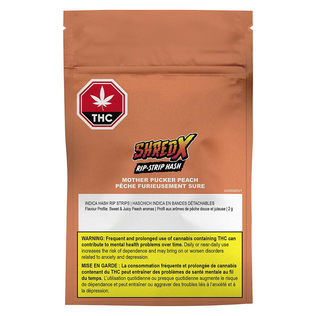 Shred x - mother pucker peach rip-strip hash