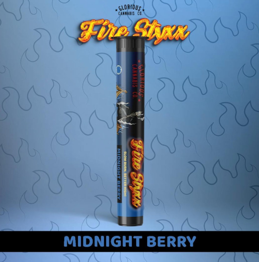 Glorious Fire Styxx Infused Pre-Roll | Midnight Berry