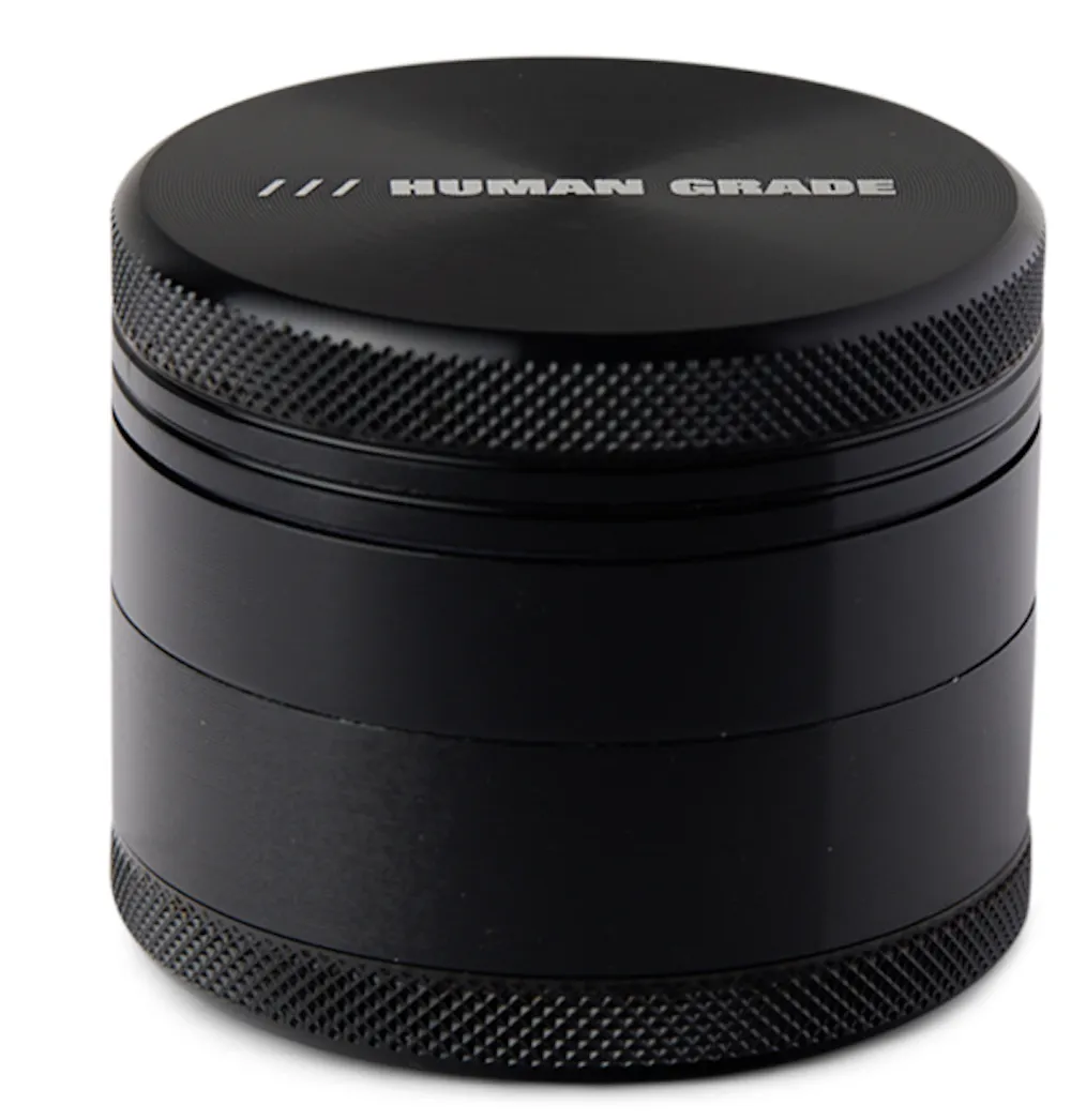 Product Human Grade - 4 Piece - Aluminum Grinder - Black