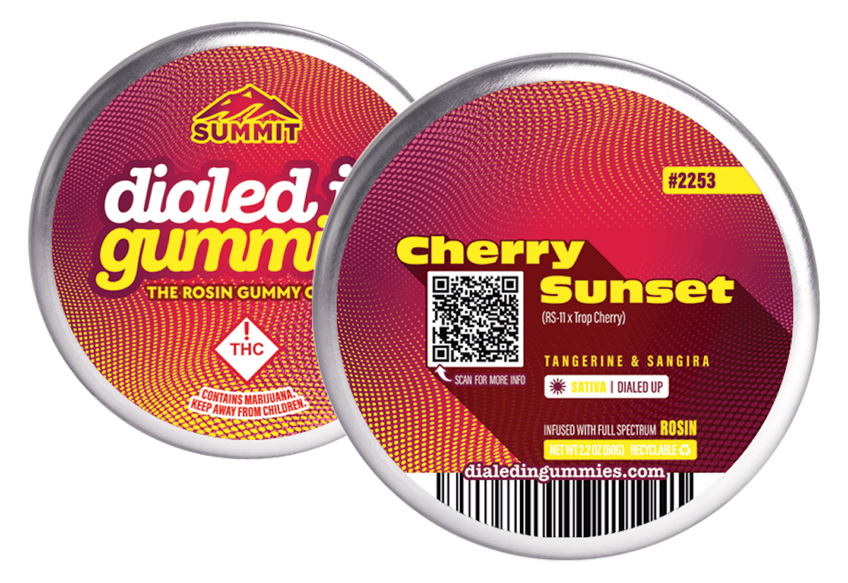 Photo of Dialed In – Rosin Gummies – Cherry Sunset (S) 100mg