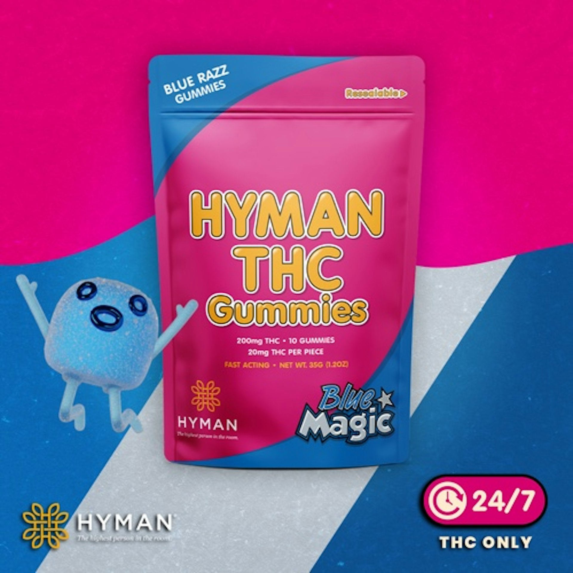 Hyman - Blue Magic 200mg Fast Acting Gummies