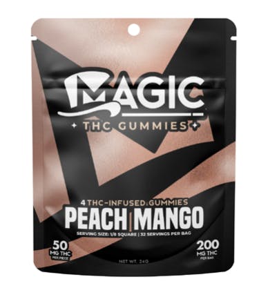 Product: Magic Edibles | Gummies - Peach Mango (Hybrid) - 200mg