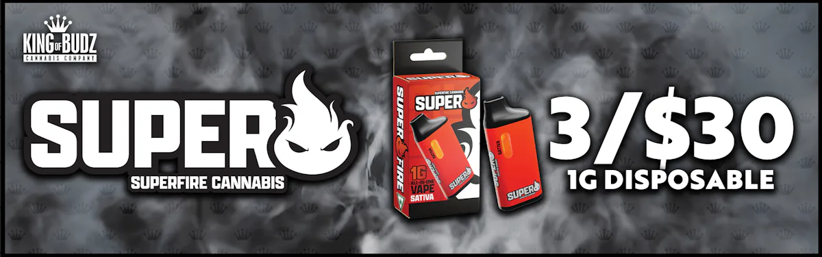 Superfire 1g Disposable - 3 for $30
