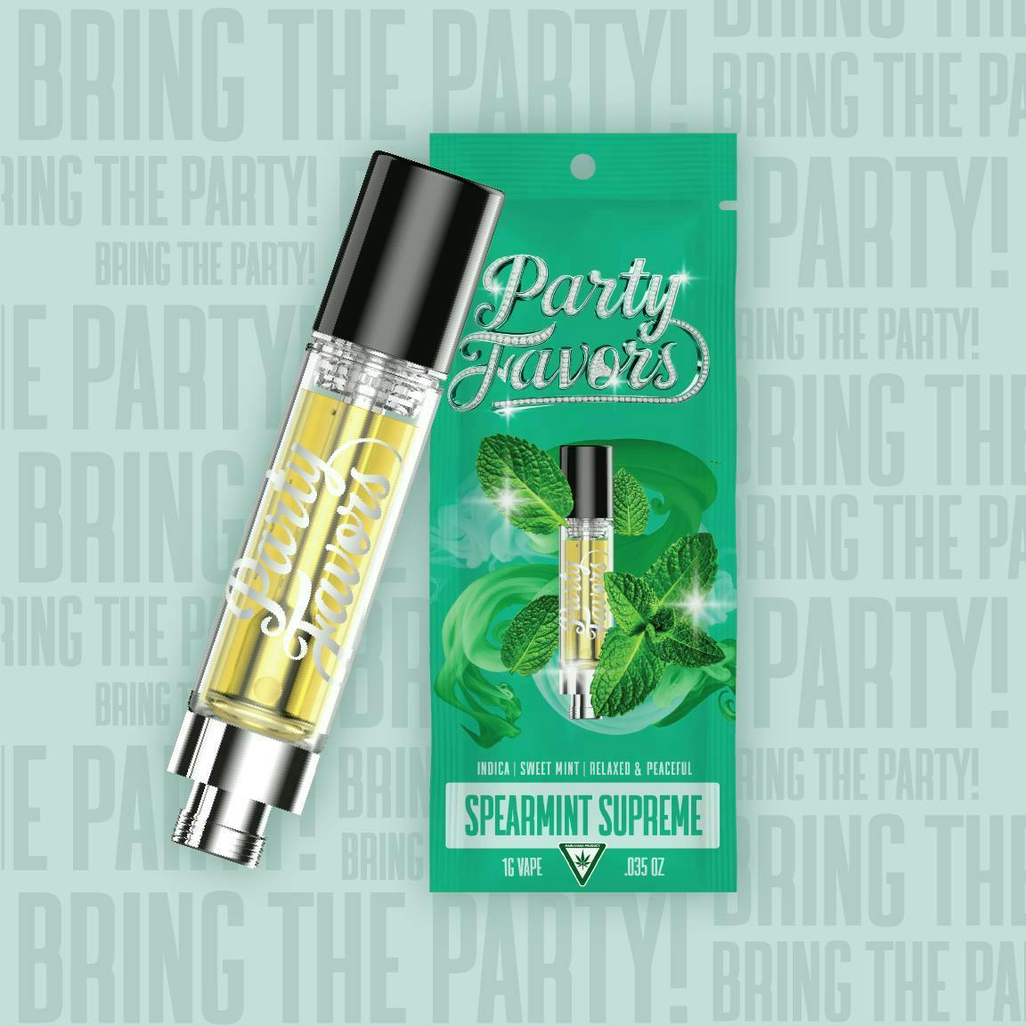 Party Favors PARTY FAVORS | SPEARMINT SUPREME | CART INDICA — VAPORIZERS