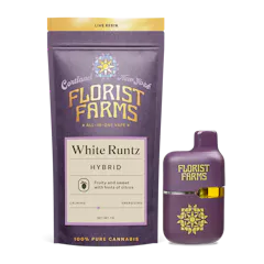 White Runtz | Live Resin | All-In-One Vape | 1G