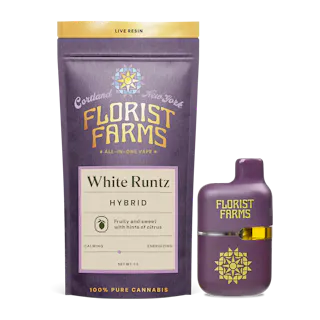 White Runtz | Live Resin | All-In-One Vape | 1G