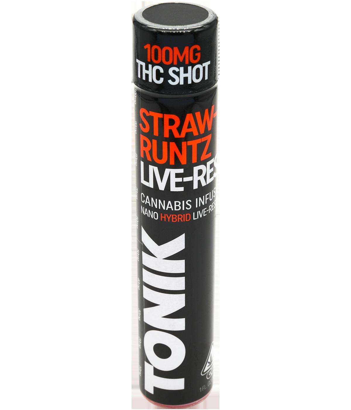 Straw Runtz 100mg Live Resin Shot - Tonik - Sespe Creek
