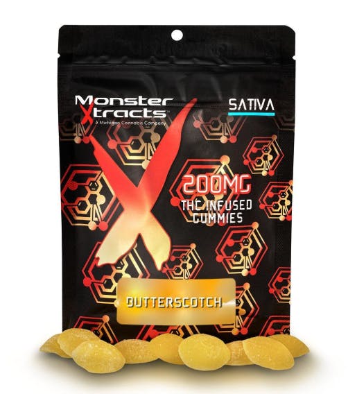 Product: Monster Xtracts | Gummies - 200mg - Butterscotch