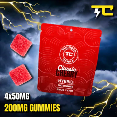 Thunder Canna - 200mg Gummies - Classic Cherry
