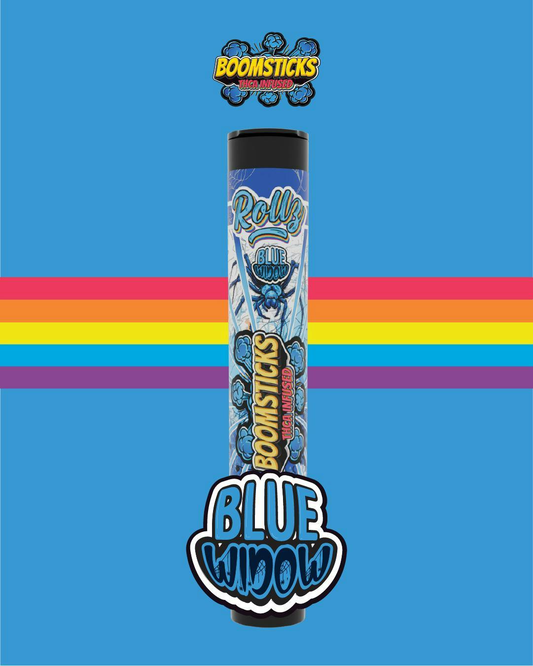 Buy Rollz Boomsticks - 1g THCA Infused Preroll - Blue Widow Pre rolls  Cannabis