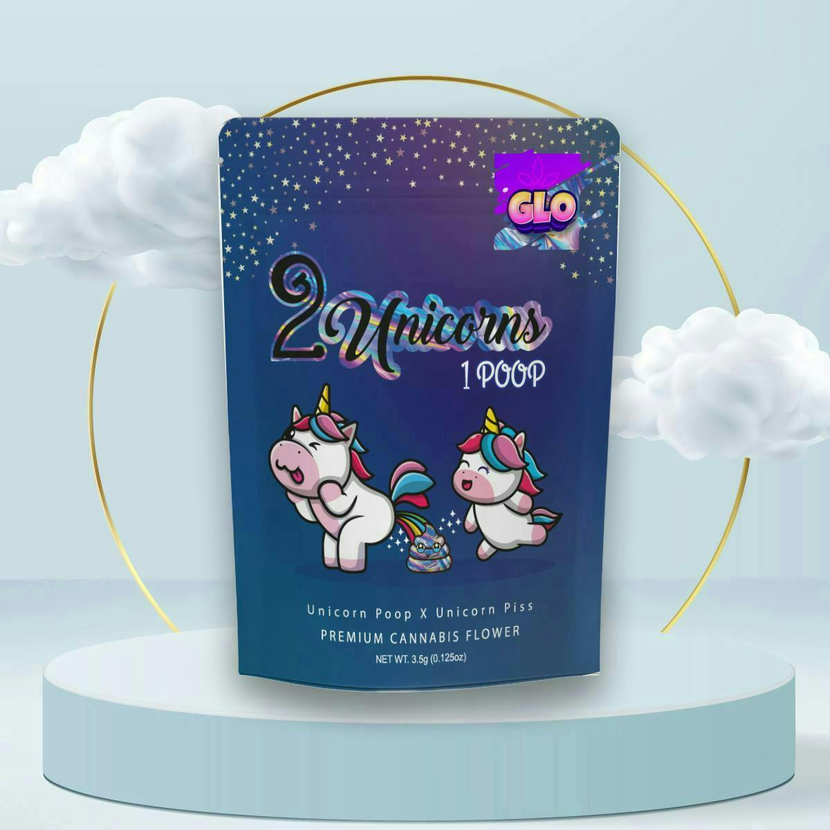 Glo Farm - 3.5g Prepack - 2 Unicorns 1 Poop