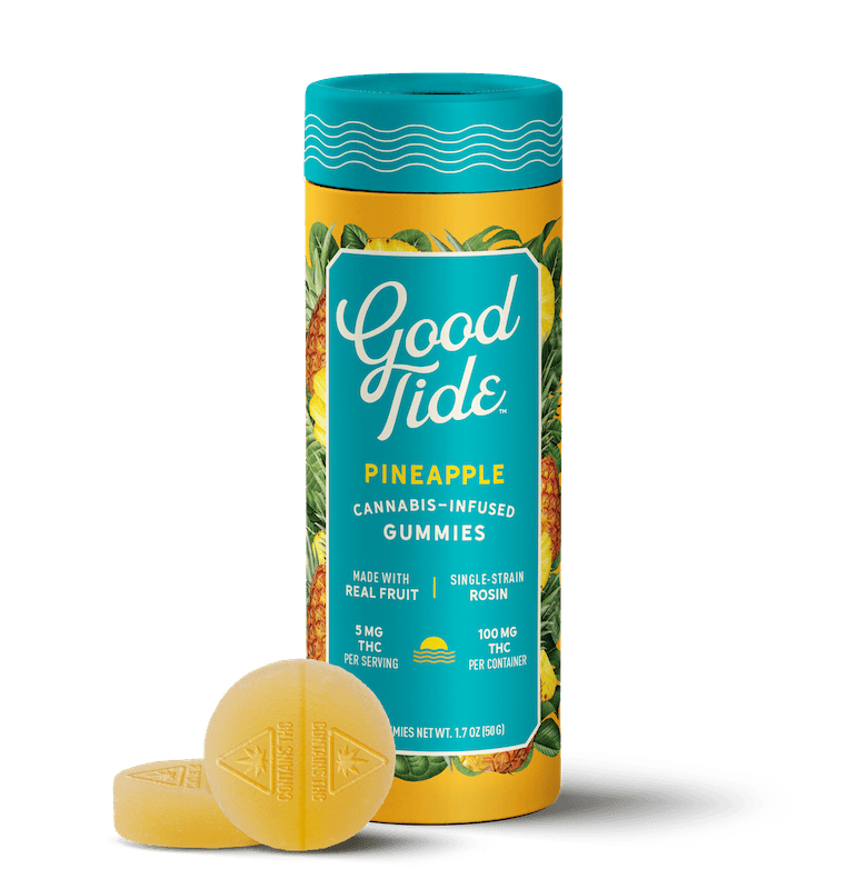 Product Good Tide - Pineapple Rosin Gummies (100mg 10pk)