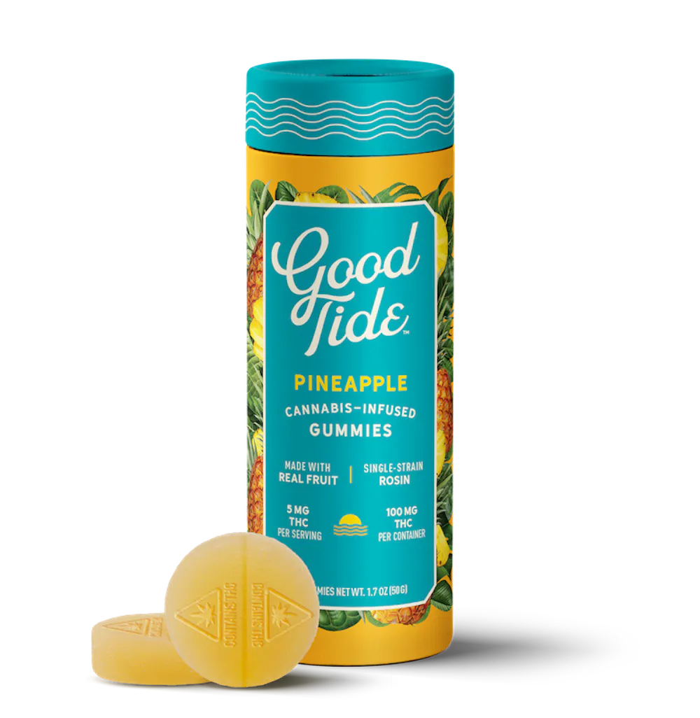 Product Good Tide - Pineapple Rosin Gummies (100mg 10pk)