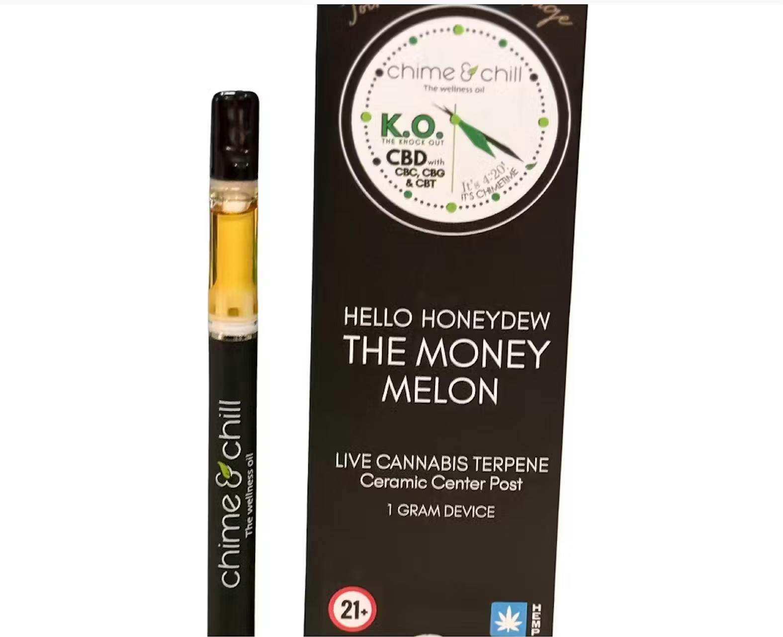 vape koffein Chime & Chill - KO Hello Honeydew CBD AIO - 1G | Ozone Park, NY Dispensary