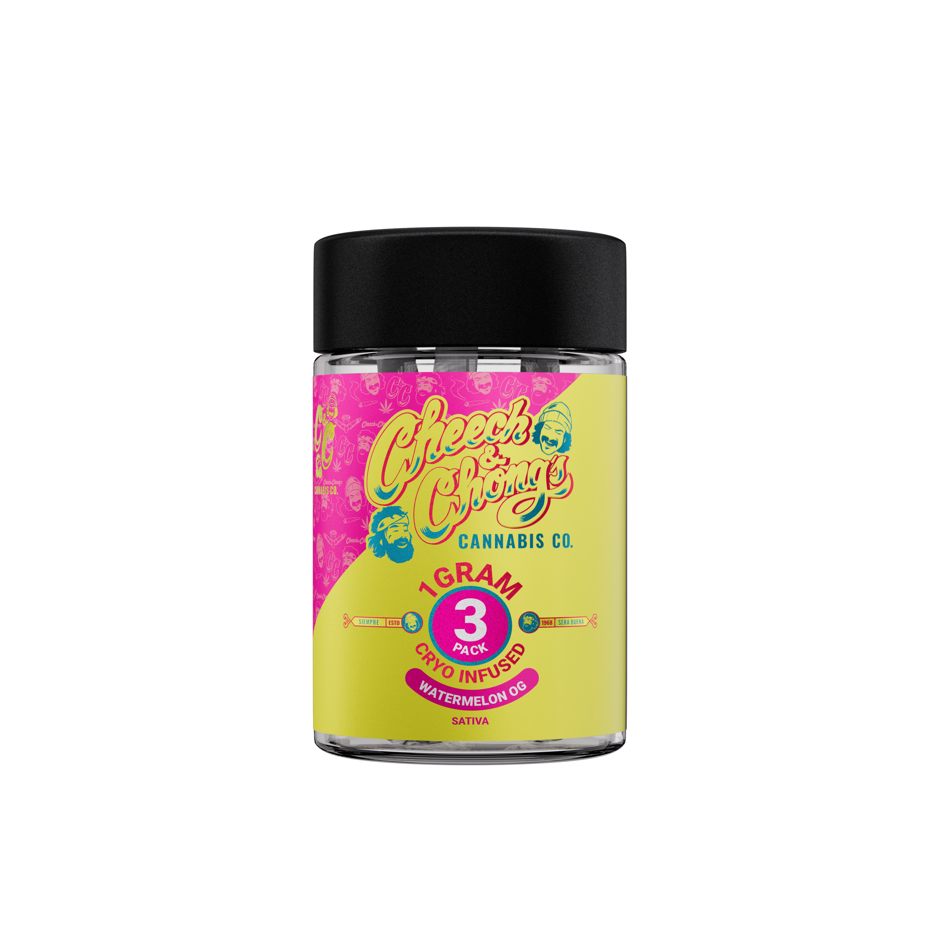 Cheech & Chong - 3-Pack 1g Infused Prerolls - Watermelon OG