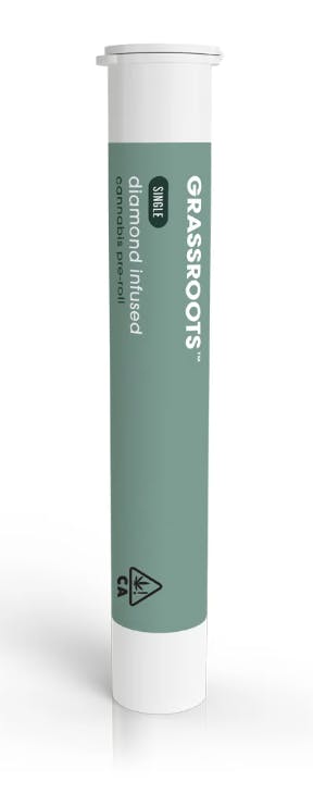 Grassroots Diamond-Infused Pre-Roll (1g)- Tarts