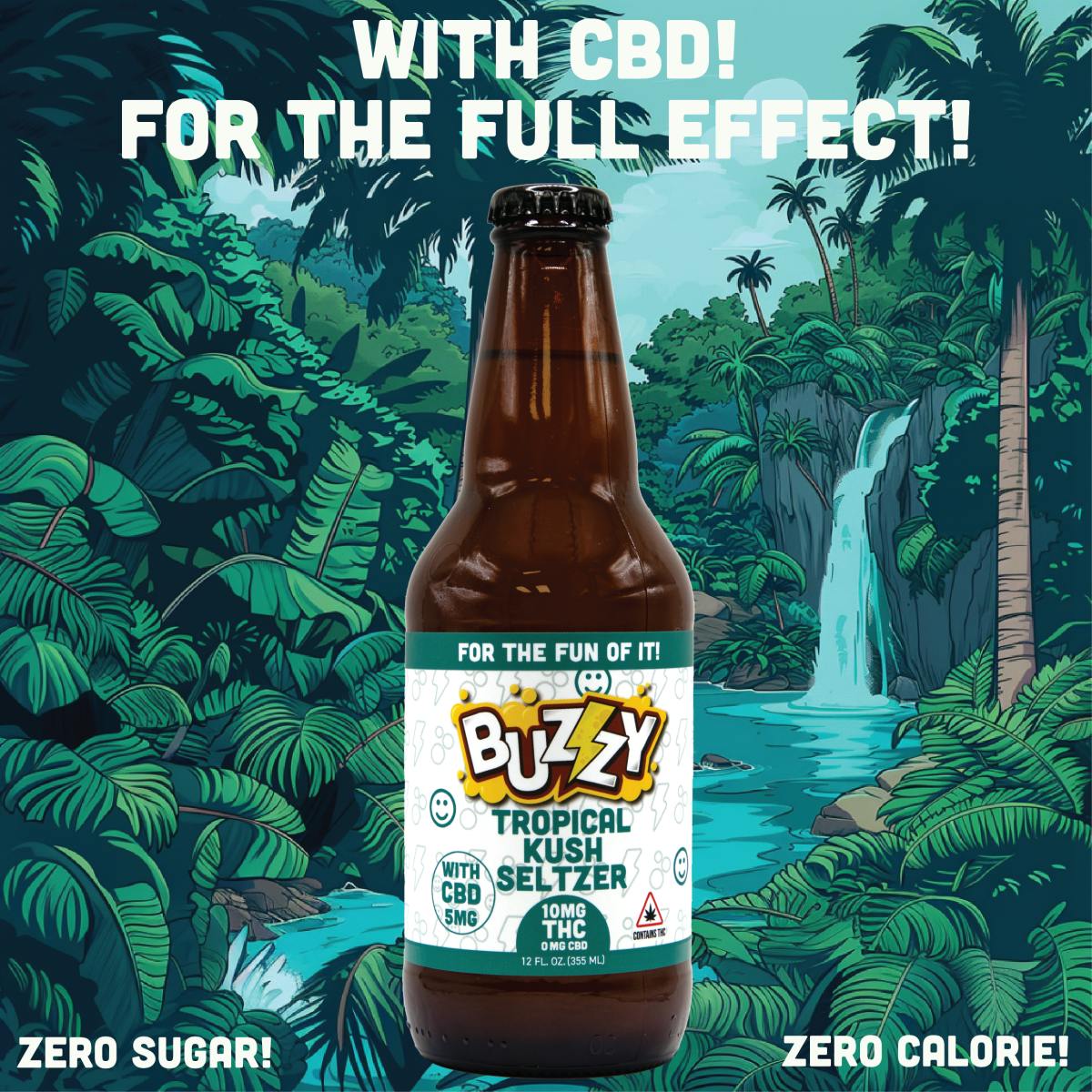 Image of Tropical Kush 2:1 CBD Seltzer