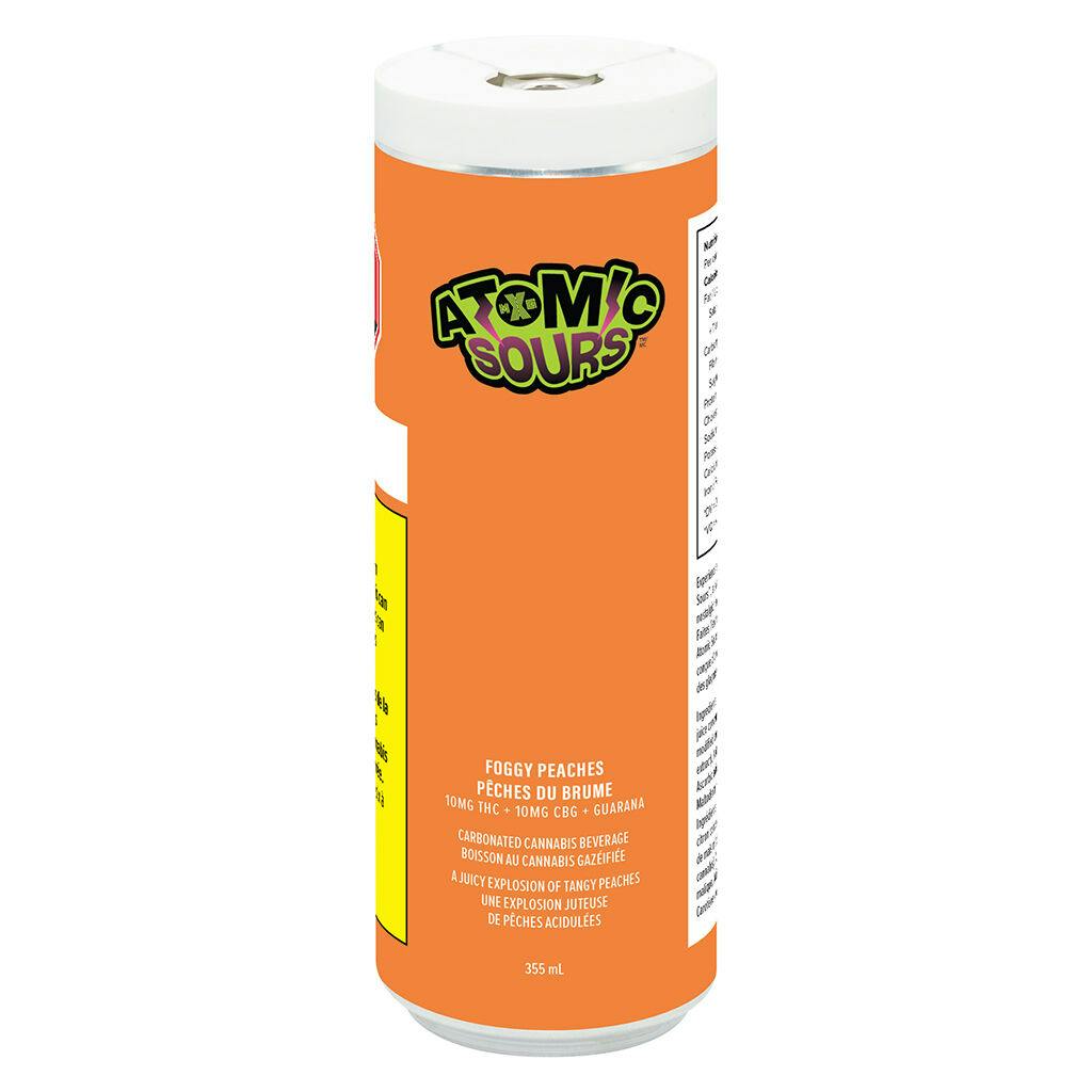 Xmg atomic sours - foggy peaches - 355ml