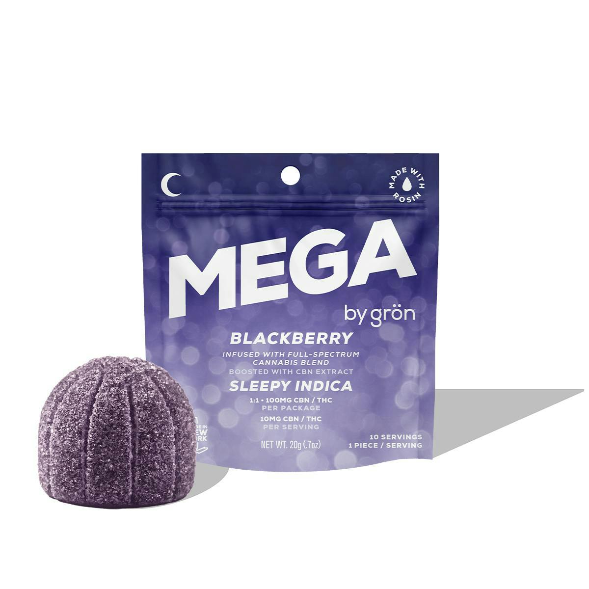 Product Mega - Blackberry - 100mg - Rosin Gummy