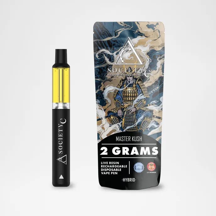Society C - 2g Live Resin Disposable - Master Kush