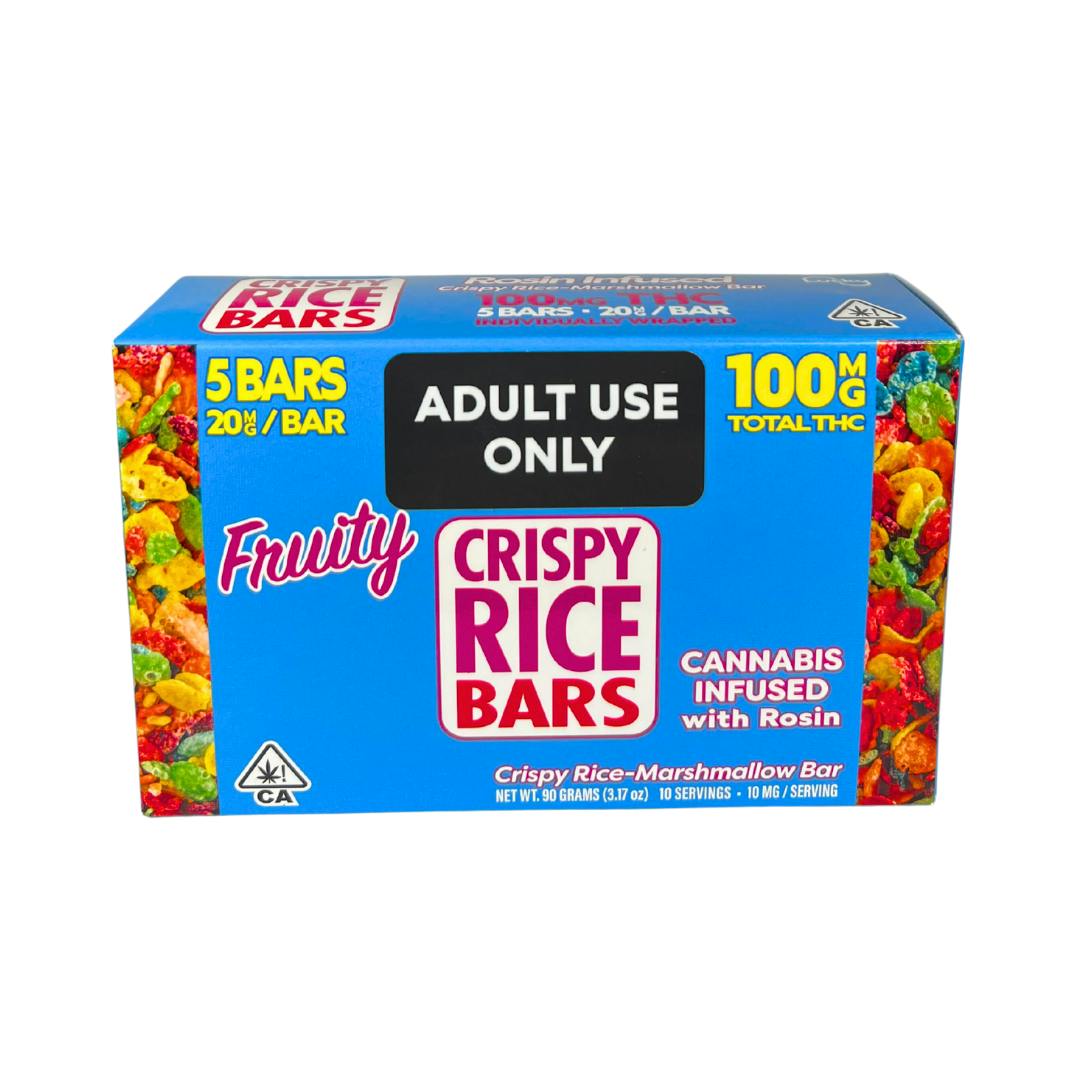 FRUITY CRISPY RICE BARS (20MG/5PK)