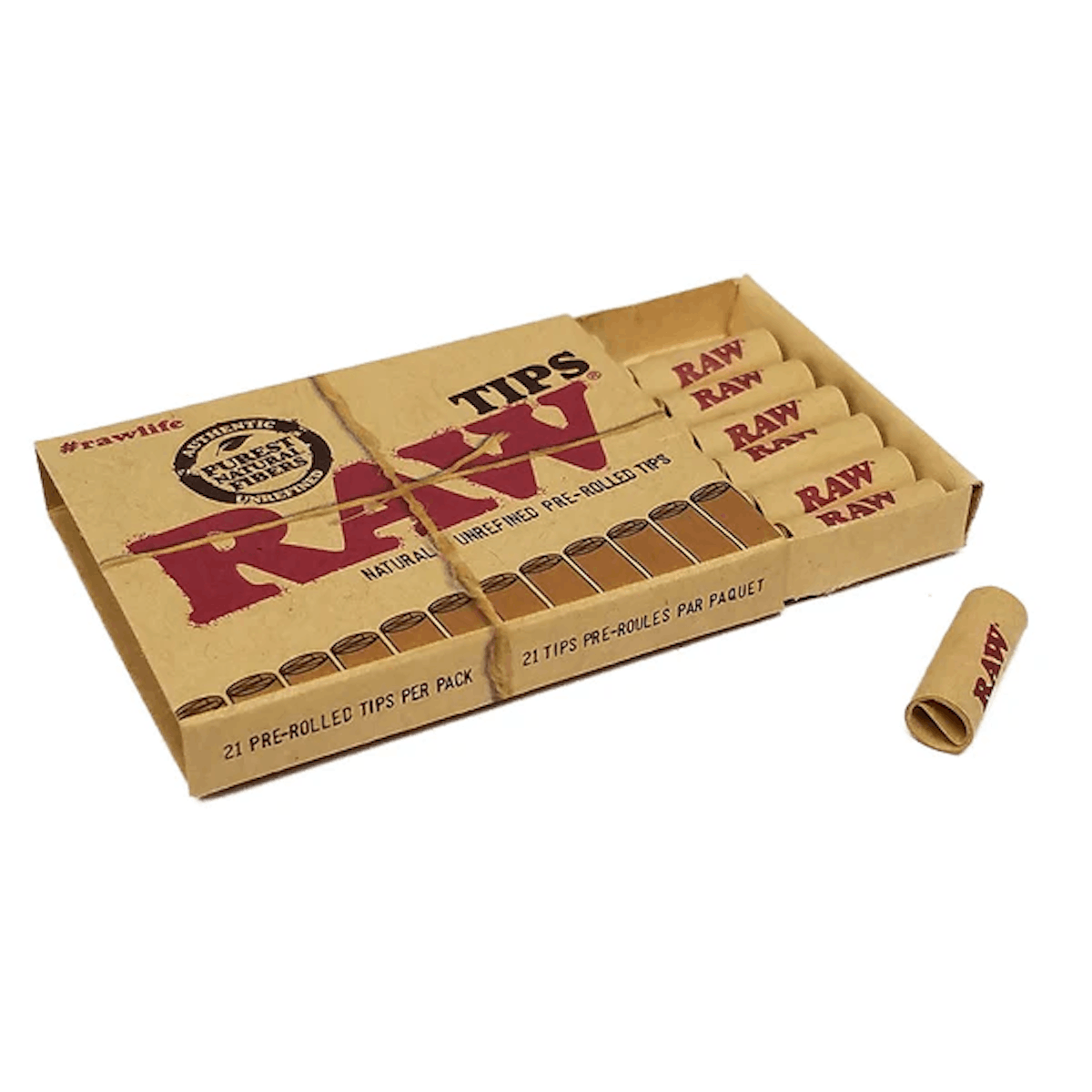 Image of RAW Pre Rolled Tips – 21 count
