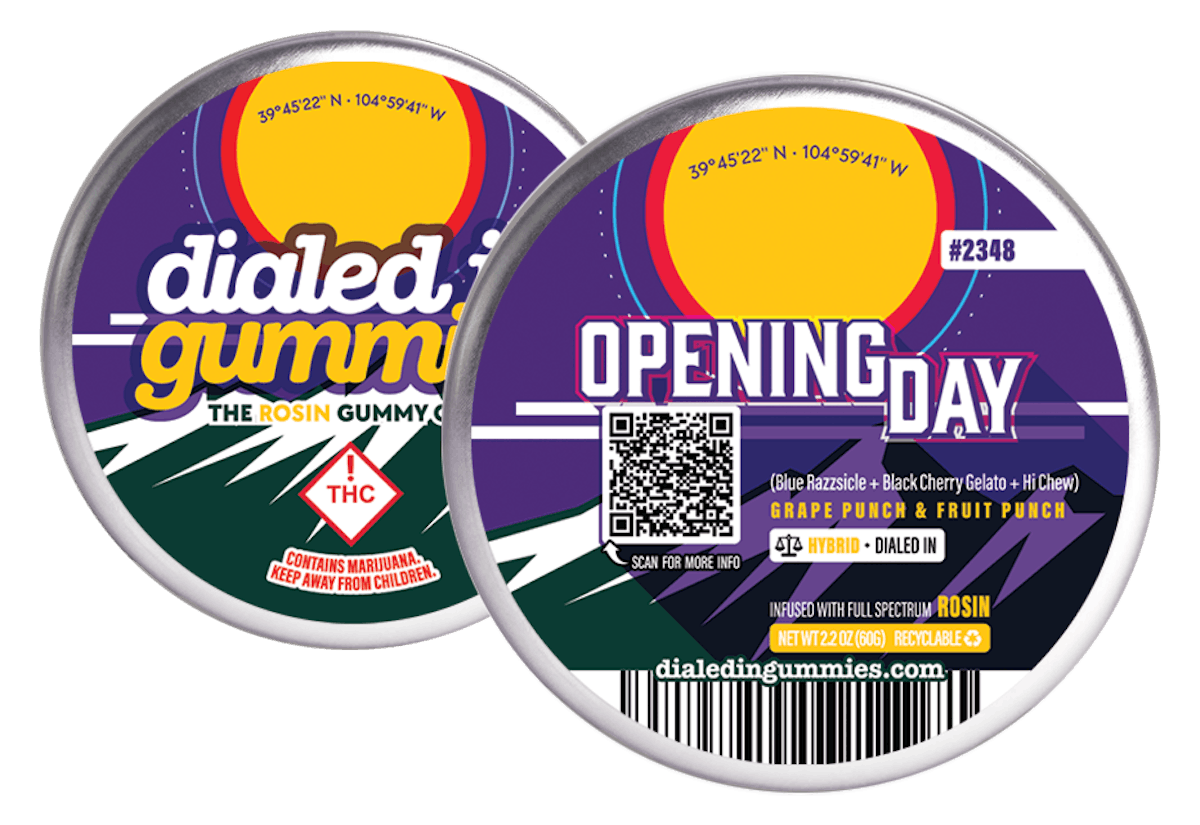 Photo of Dialed In – Rosin Gummies – Opening Day (H) 100mg