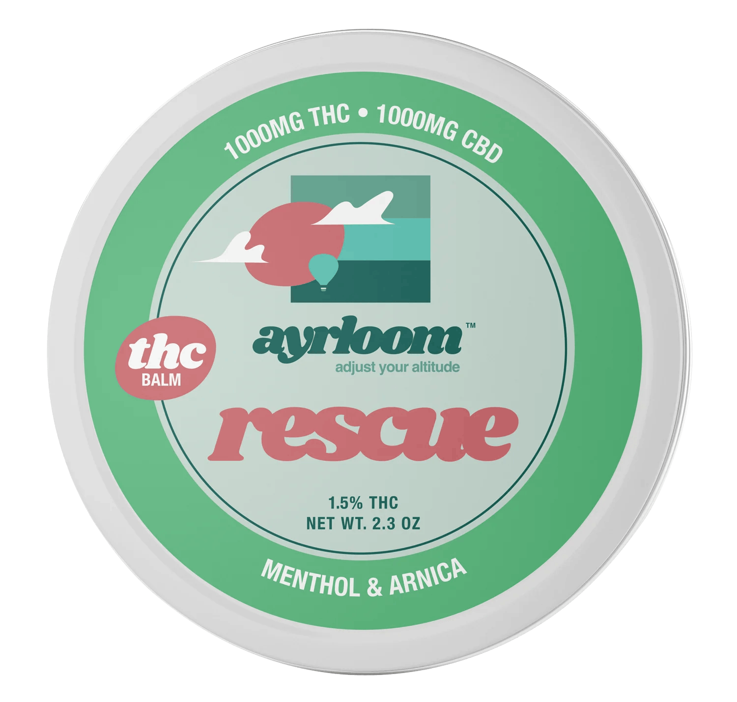 Photo of Ayrloom | Rescue 1:1 Topical | 1000MG THC : 1000MG CBD