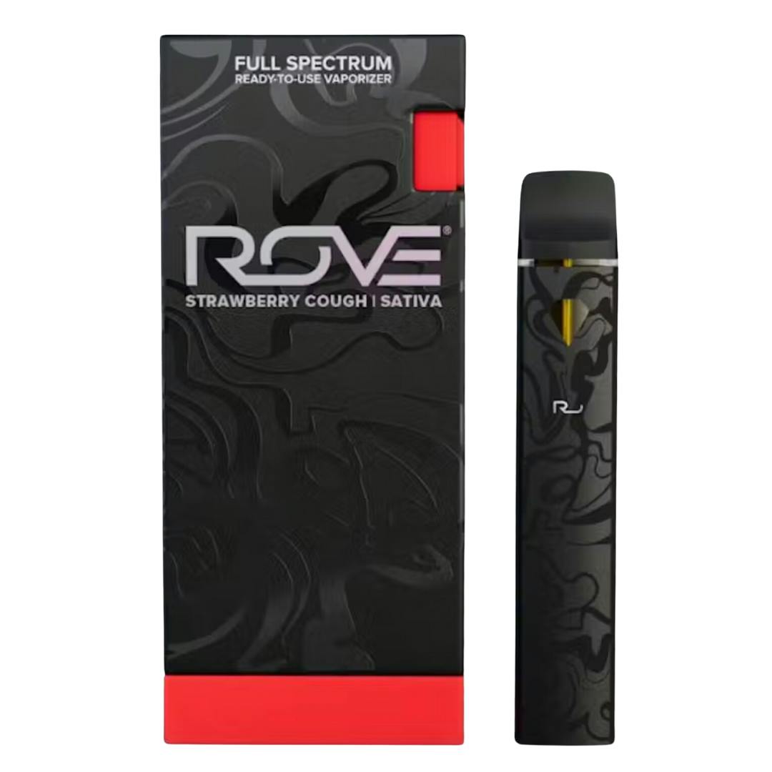 ROVE-Ready To Use-Live Resin Diamond Vape-1g- Strawberry Cough