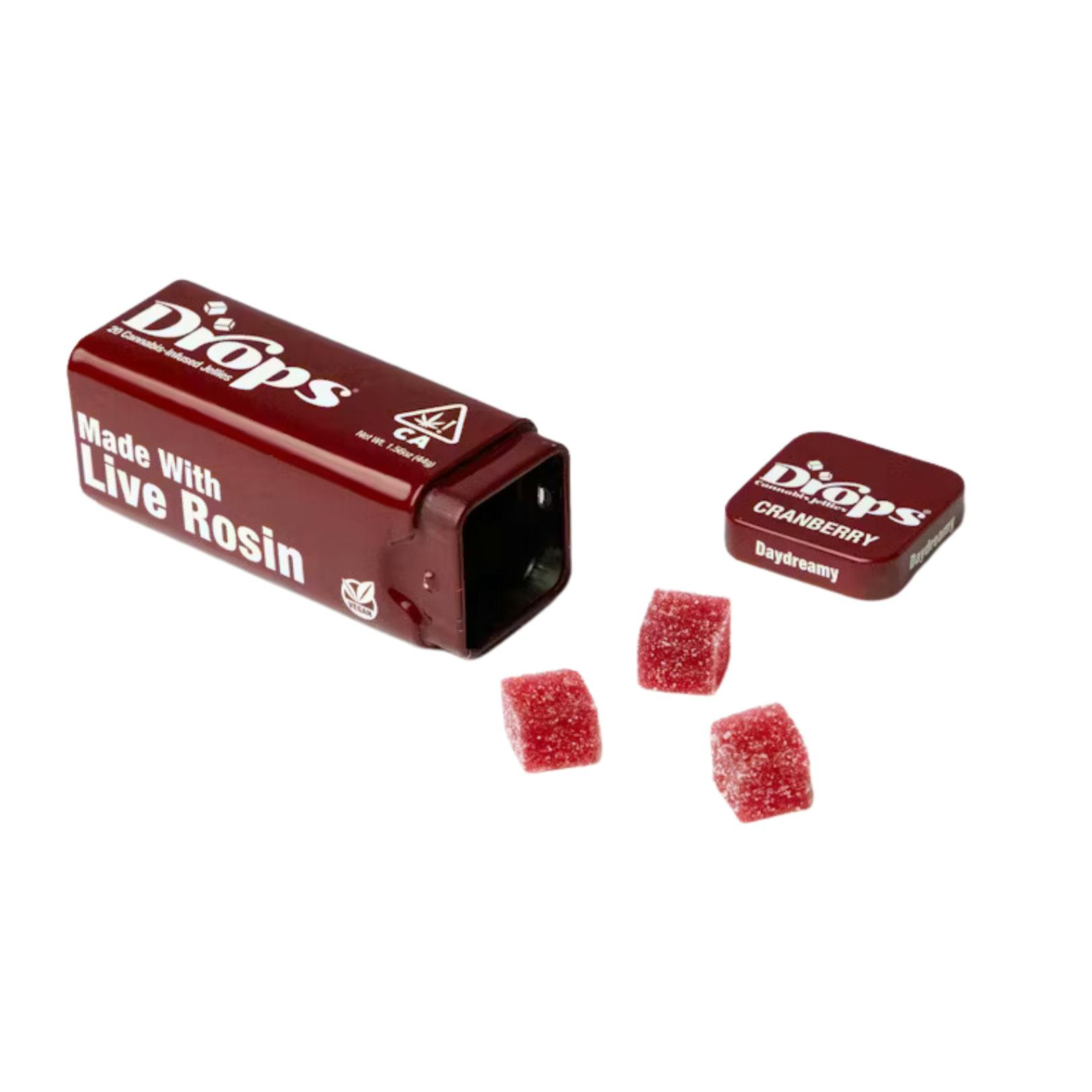 CRANBERRY LIVE ROSIN GUMMIES 20-PACK  (1 THC: 1 CBD: 1 CBG: 1 CBC)