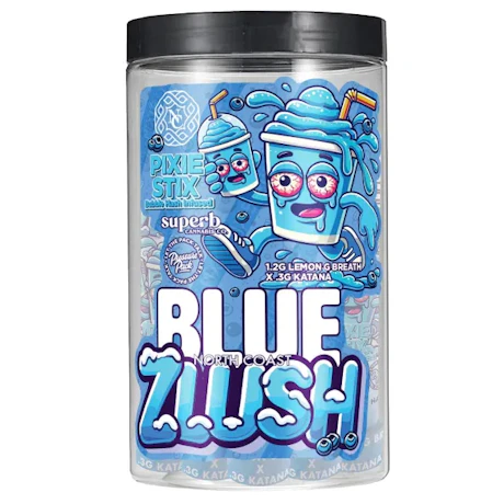 North Coast x Herb Wealth x Bay Breeze - 1.5g Hash Joint Pixie Stix Tier 2 - Blue Zlush - product image at King of Budz
