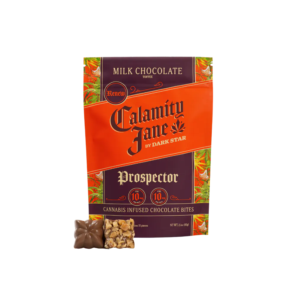 Product Dark Star - Calamity Jane - Prospector - Chocolate Bites - 100mg