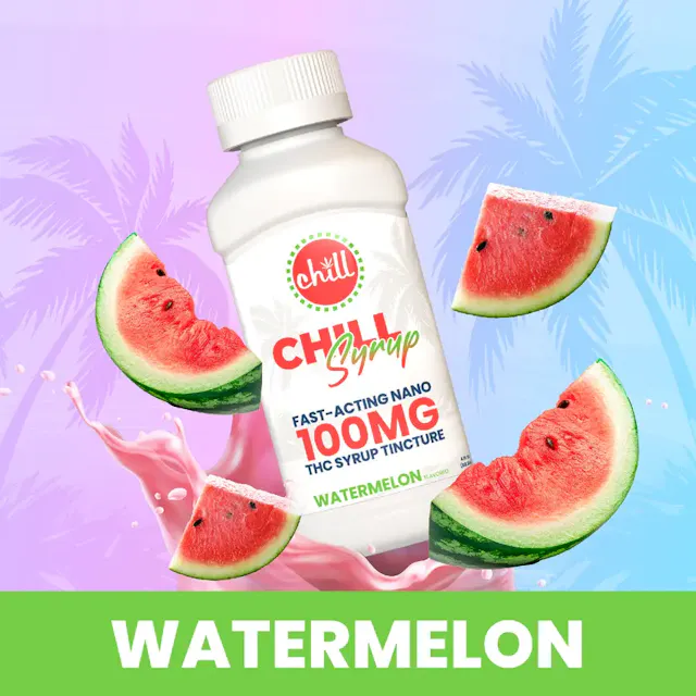 Chill Tincture Watermelon Syrup 100mg (sativa, herbal, 1g)