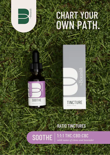 Soothe 1:1:1 (THC:CBD:CBC) Tincture 30mL-active